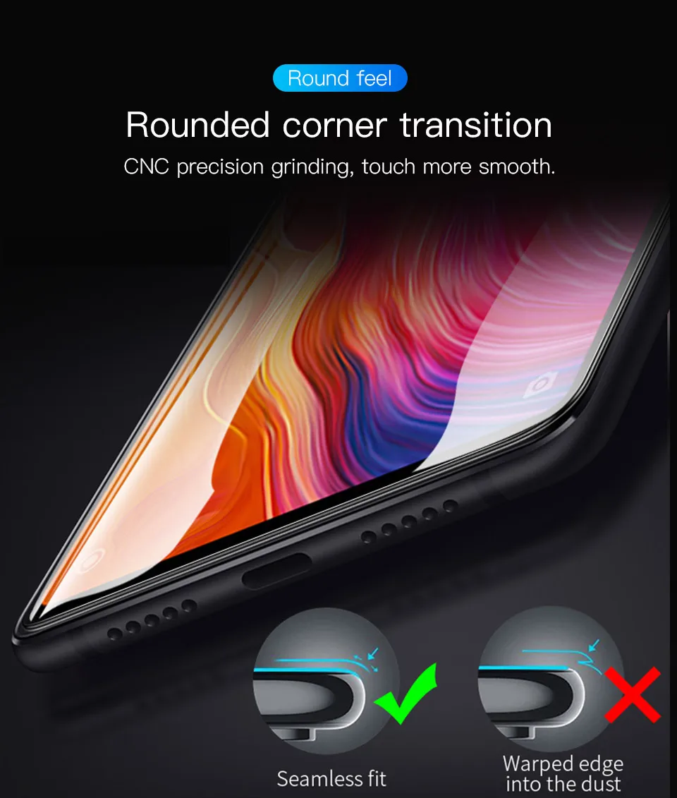 PZOZ Xiaomi Pocophone F1 стеклянная Защитная пленка для экрана мобильного телефона 3D полное покрытие защитное закаленное стекло Pocophonef1 xaiomi f1
