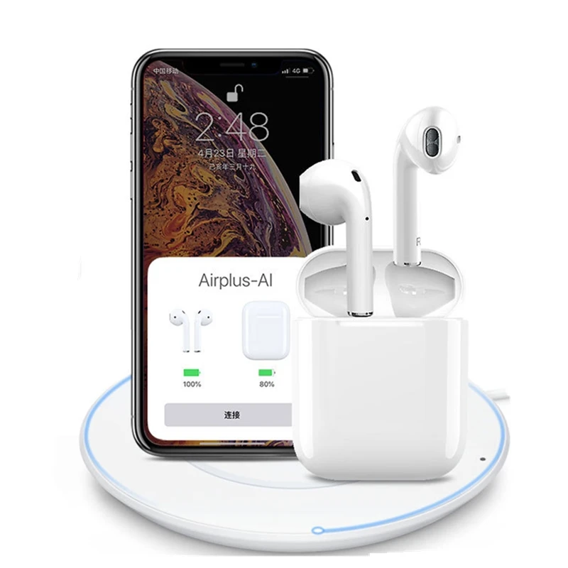 Открытый Чехол Pop Up i12 Tws wless Bluetooth 5 0 In Ear Phone Sport Водонепроницаемый Phone|Наушники и