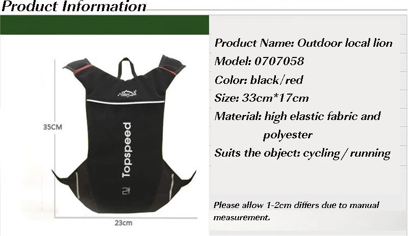 Top LOCAL LION Water Backpack Cycling Backpack Outdoor Bicycle Bike Bag Hydration System Bike Backpack And 1.5L Water Bag 0