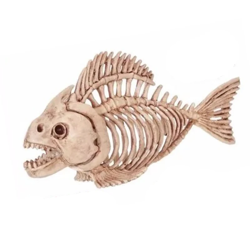 

Skeleton Fish 100% Plastic Animal Skeleton Bones for Horror Halloween Skeleton