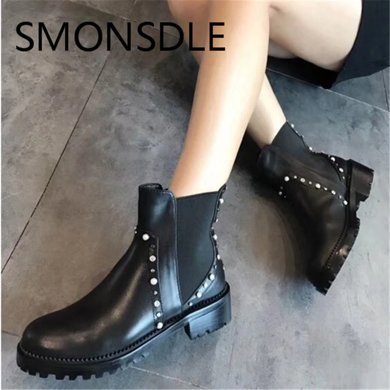black string up boots