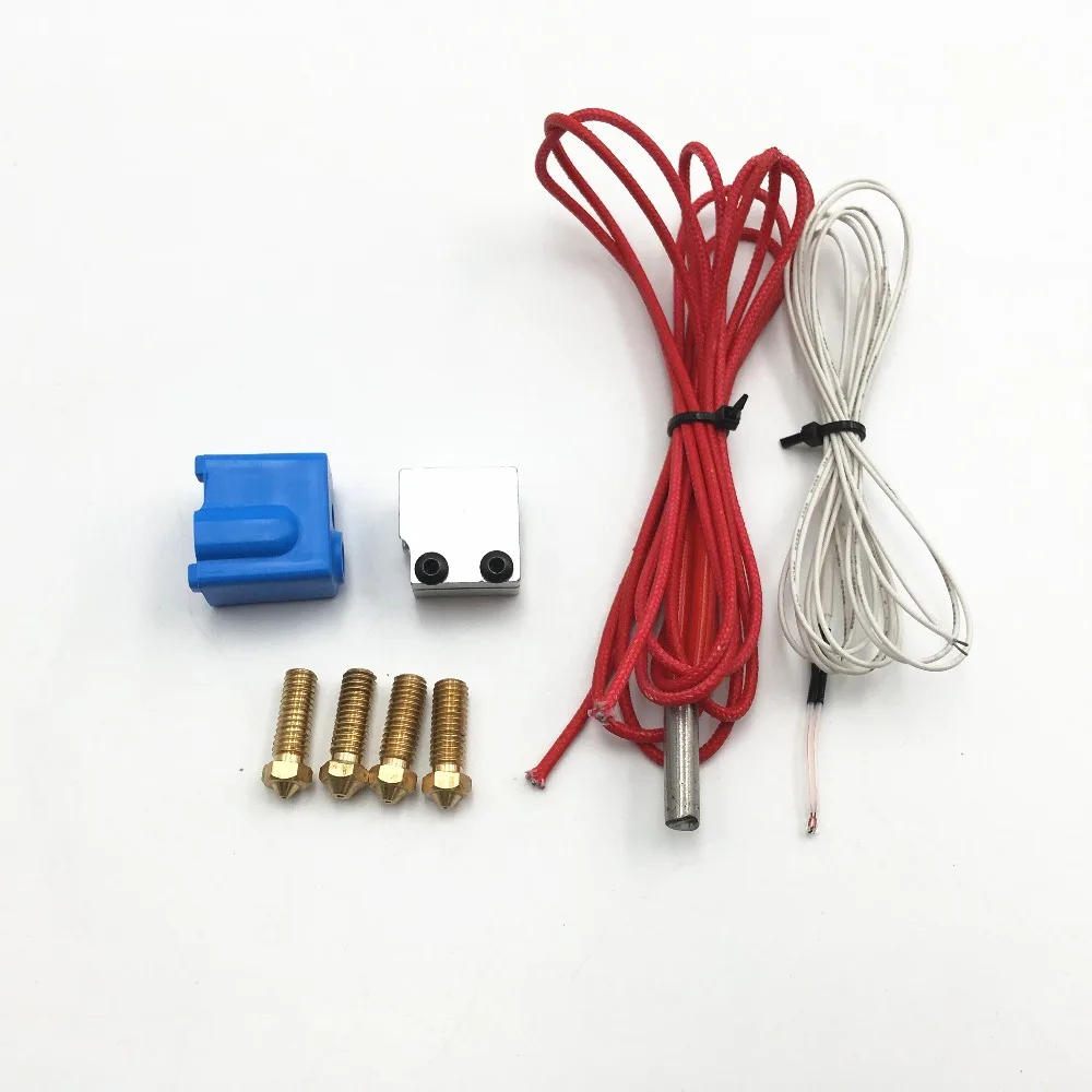 V6 Volcano Extruder Pack 4 Nozzles 1 Heater Block +Sock +Heater