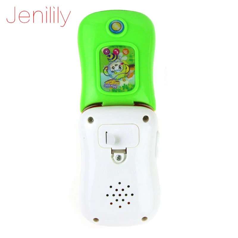 Jenilily 1003 Забавный флип-телефон игрушка детская учеба музыкальный звук телефон обучающий Игрушечный мобильный телефон электрическая игрушка для ребенка