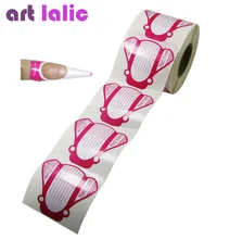 100 Шт. Nail Art Советы Расширение Forms Руководство Французской Розы DIY Инструмента Акриловые УФ Гель Инструменты