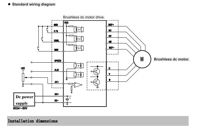36 V 24 48 V Brushless DC