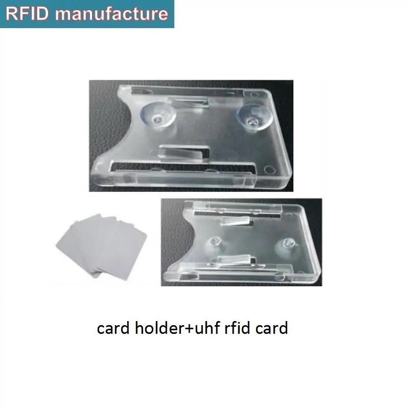 

uhf rfid card holder with suction cups with free shipment ISO/IEC 18000-6 - c EPC Class1 Gen2 for rfid impinj r2000 chip reader
