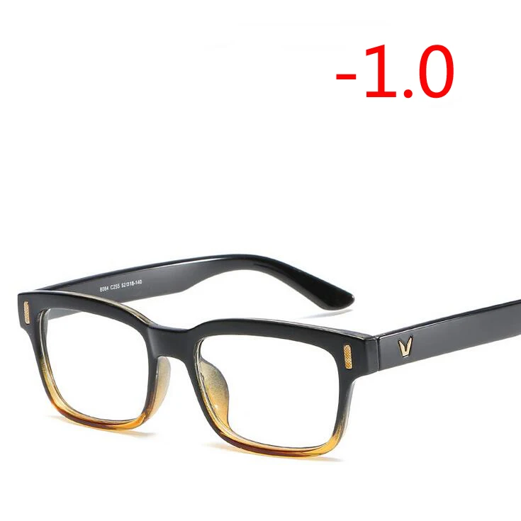 0,5-0,75-1,0 до-6,0 очки по рецепту 1,56 асферические линзы близорукость очки для унисекс литературных студентов диоптрий очки - Цвет оправы: Myopia 100
