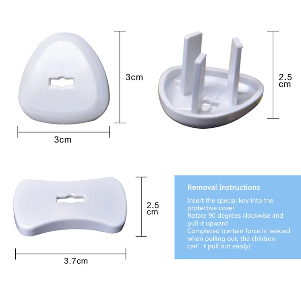 10 шт. крышка сокета электрическим безопасности от поражения электрическим током Мощность защиты утечки крышку гнезда для защиты детей