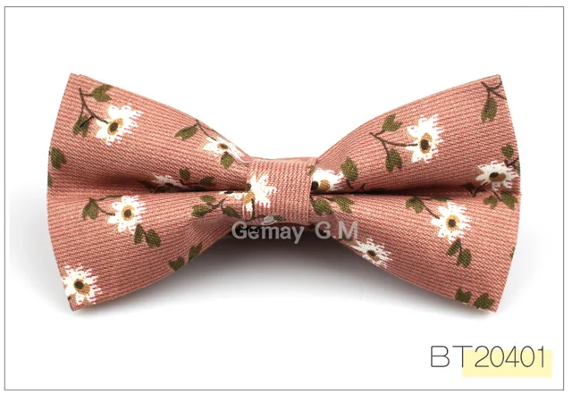 British Style Vintage Flower Print Bowtie for Men Fashion Casual Groom Bow ties for Wedding Floral Skinny Bowtie Cravat Bowtie #BT20408 