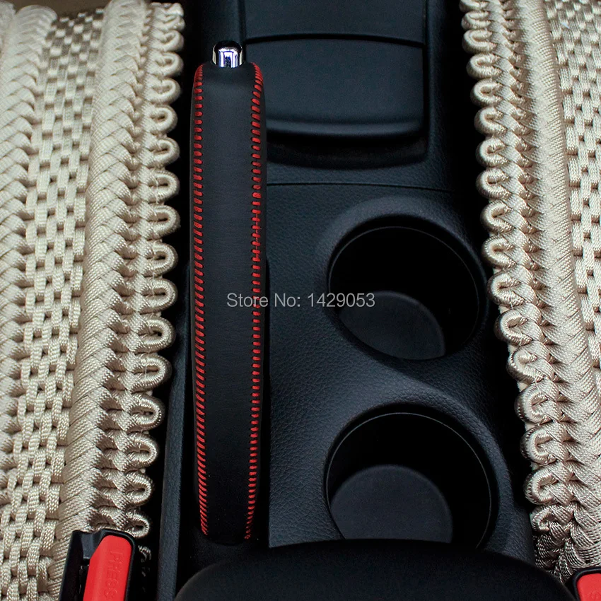 Чехол для ручного тормоза для Nissan TIIDA 2011, чехол для ручного тормоза, сделай сам, автомобильный стиль, натуральная кожа, автомобильные принадлежности, украшение интерьера