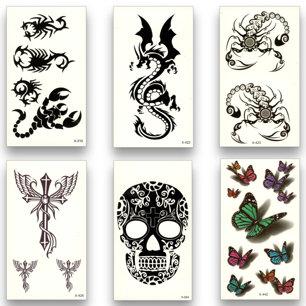 39+ Men Butterfly Skull Tattoo Gif
