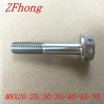 

1pcs M8X20/25/30/35/40/45/55 Gr5 Titanium Flange hex bolts screw