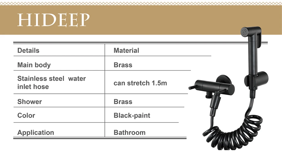 GAPPO кран для биде, высокое качество, античный черный набор для чистки туалета, спрей для душа, биде, опрыскиватель, краны для туалета, гигиенический душ