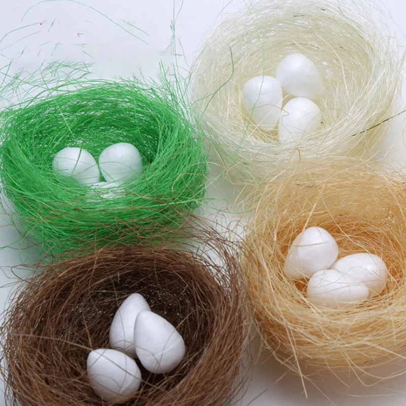

1/3/5Pcs Natural Material Bird Nest Shed Small Comfortable Natural Material Nesting House Pet Decor Accessories Random Color