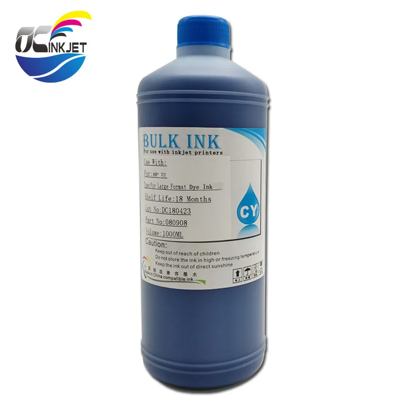 OCINKJET 6 цветов специализированная Dye Ink совместимый для hp 72 подходит для hp Designjet T770 T790 T1200 T1300 T620 T610 T1100 T2300