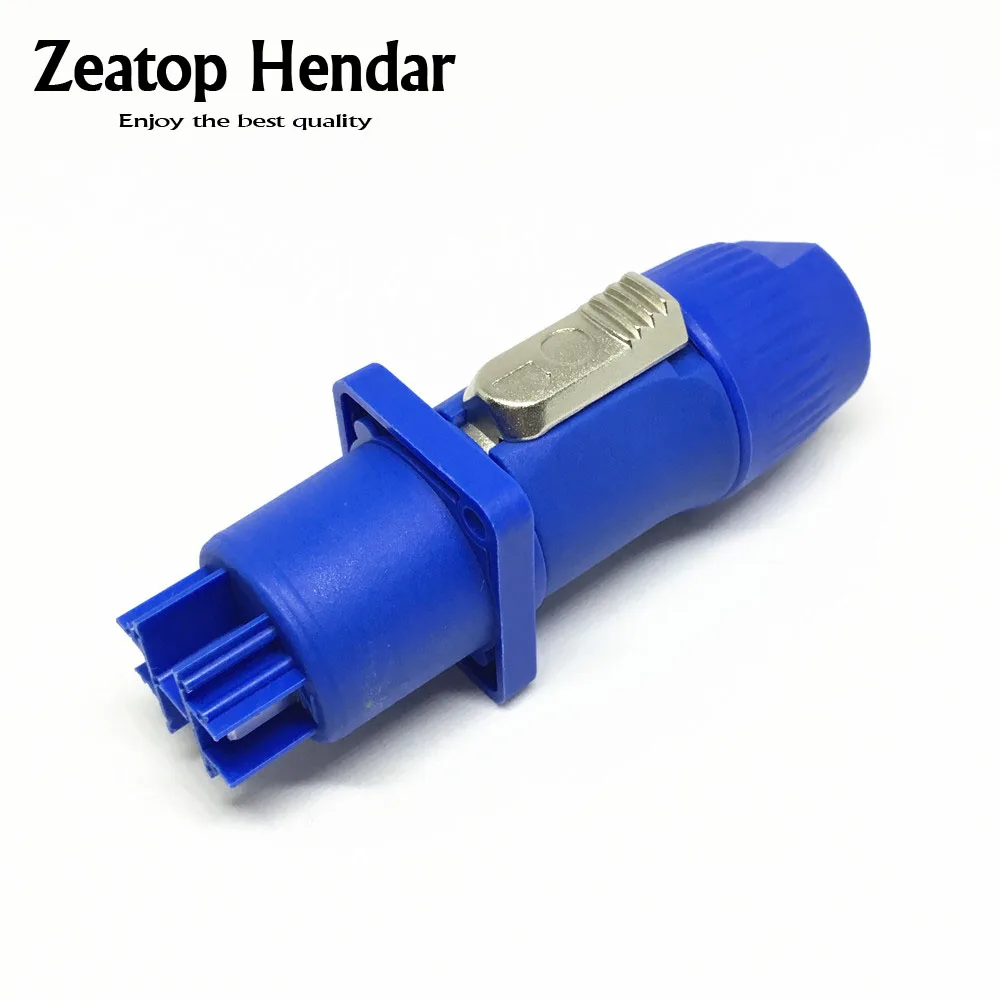 100Set High Quality 3 Pin Neutrik PowerCON Type A NAC3FCA+NAC3MPA-1 Chassis Plug Panel Adapter Blue and Gray | Обустройство дома