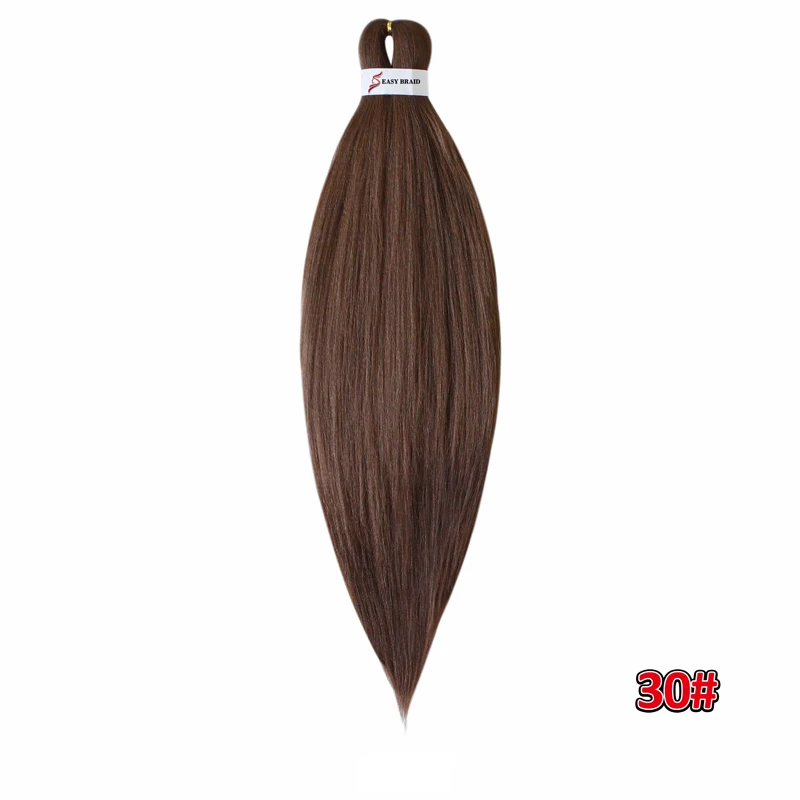 Энергичные волосы кроше для наращивания легко огромные косы волос два тона цвета синтетические вязанные крючком Braidingd волосы плетеные волосы - Цвет: #30