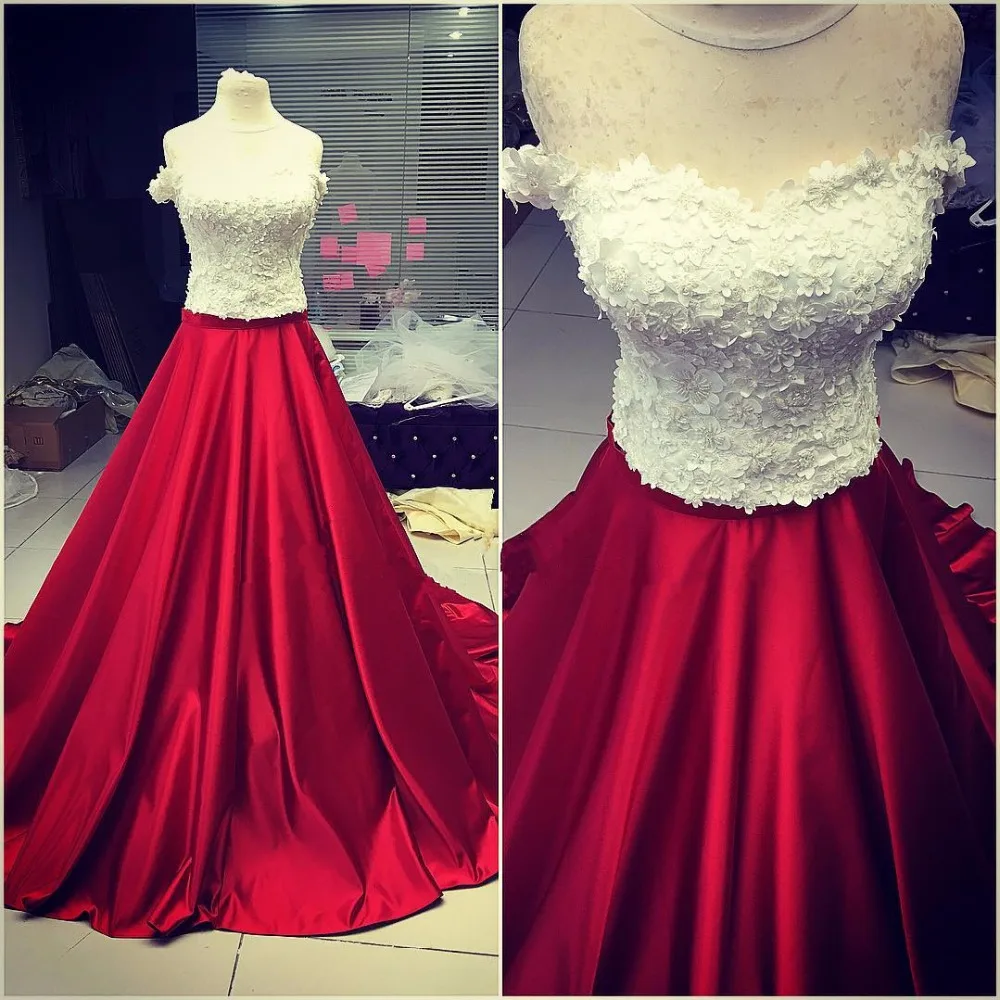 

SuperKimJo Real Photo Burgundy Prom Dresses Vestido De Longo Lace Applique Elegant Satin Prom Gown Vestido De Gala