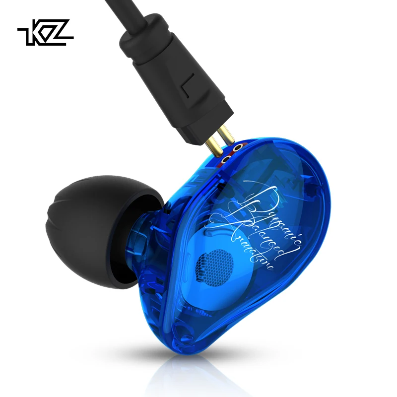 KZ ED16 Earphone 2BA+1DD Armature &Dynamic Hybrid Headset Earphone HiFi Heavy bass Sport Earbuds With 2 pin Cable KZ ZS10 BA10