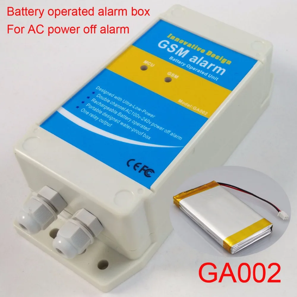 Free shipping Rechargeable battery powered AC power supply off alarm