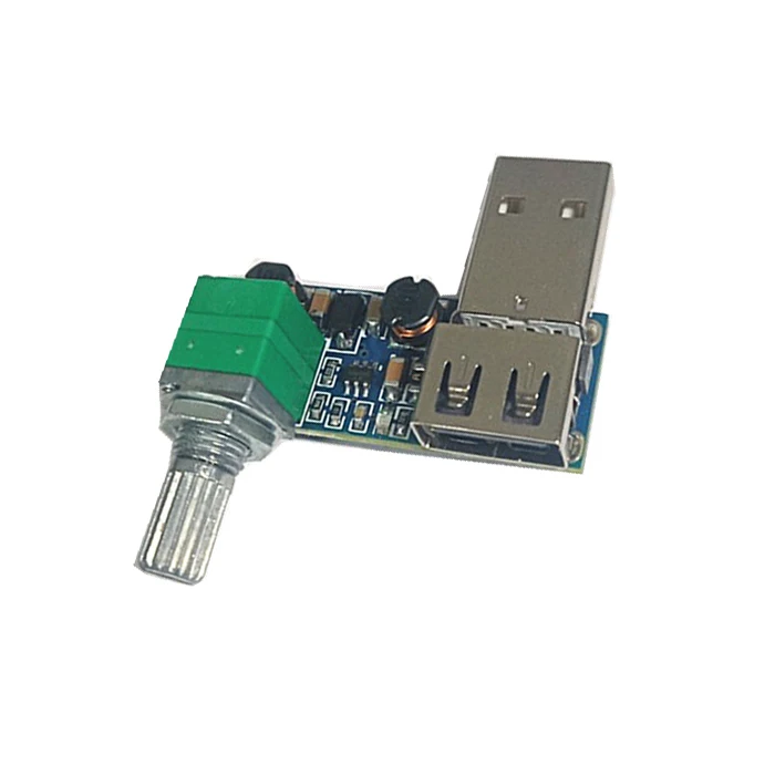 Регулятор скорости вентилятора USB с бесступенчатым регулятором переключателя 5 в