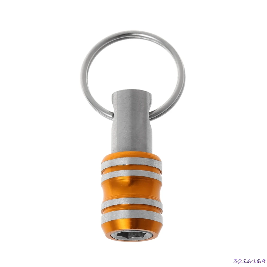 

1/4 Inch Hex Shank Screwdriver Bits Holder Extension Bar Drill Screw Adapter Quick Release Easy Change Keychain