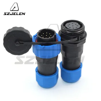 

SD20 ip68 9pin Waterproof Led Light Connector for Electrical Terminal Wire Adapt Connectors for 6.5-12mm cable using