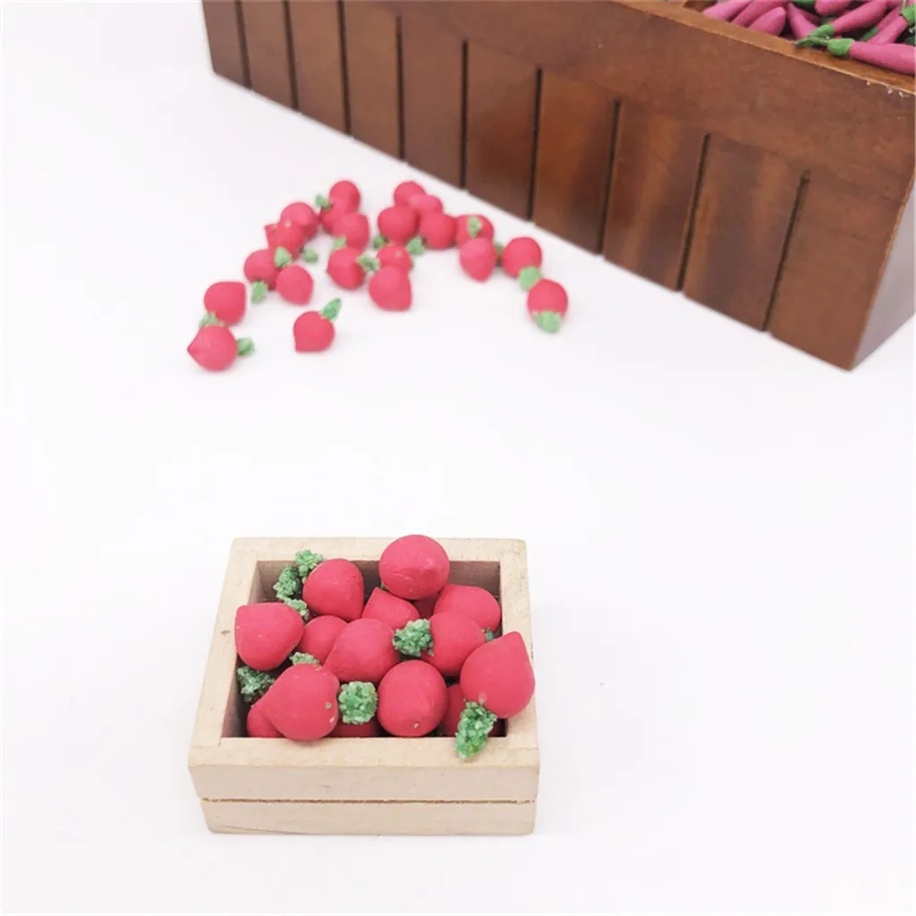 2019 NEW 10Pcs 1:12 Dollhouse Miniature Vegetable Carrot Kitchen Dining Model Play Toy for Acc Children Toys A625 | Игрушки и хобби