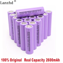 24 шт./лот 3,7 V 2600 mAh для samsung 26F Перезаряжаемые 18650 литий-ионный аккумулятор Батарея реальные Ёмкость ICR18650 батареи Lanzhd