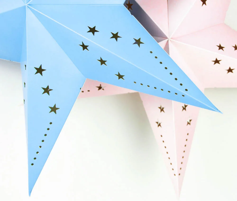 1 шт. 60 см бумажные фонарики в виде звезд, звезды, украшение для свадьбы, дня рождения, вечеринки, для детской комнаты, для детского сада, для украшения окна