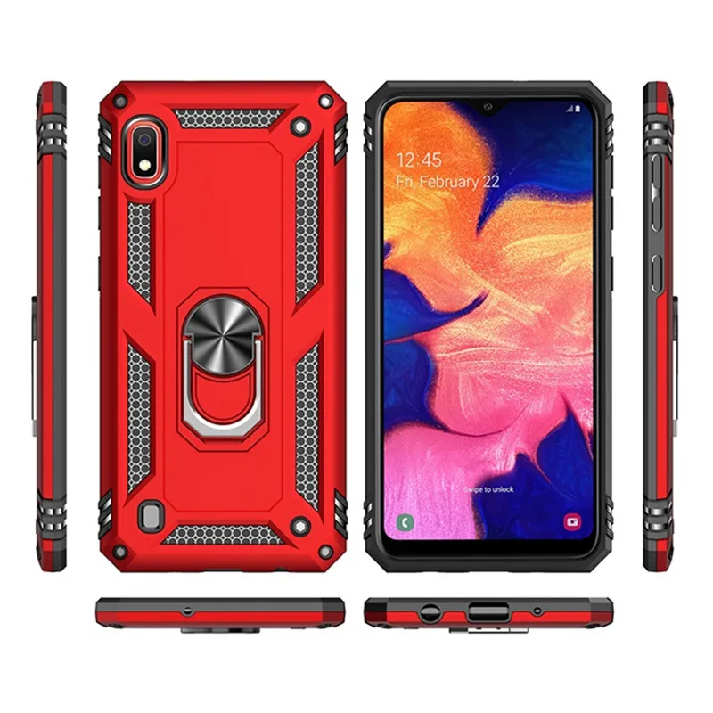 Противоударный чехол с подставкой для Samsung Galaxy A10 A20 A30 A40 A50 A60 A70 A80 A90 мягкий кольцом