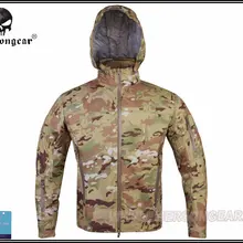 Emersongear тактическое пальто мягкая оболочка куртка с капюшоном выдвижной Emerson дышащий открытый светильник потоотделение EM6873MC