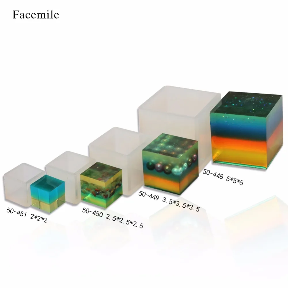 Facemile 5/3. 5/2. 5/2 см квадратный силиконовая форма для льда «Шоколадная форма DIY форма из эпоксидной смолы для ювелирных изделий для выпечки Форма для торта, капкейков выпечки Декор инструмент