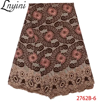 

Swiss Voile Lace Embroidery Lace African Voile Cotton Lace Fabric High Quality Nigerian Cotton Lace Fabrics with Stones L2762B