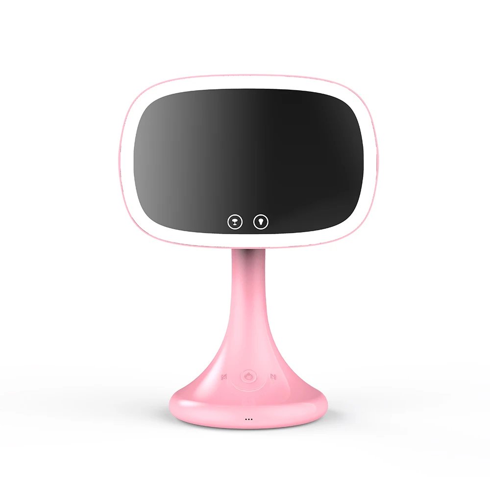 Tela de Toque do Bluetooth Espelho de Vaidade de Carregamento Traseiras sem Fio Ampliação Maquiagem Espelho Luzes Regulável Espelhos Cosméticos 10x Usb 12 Beleza e saúde