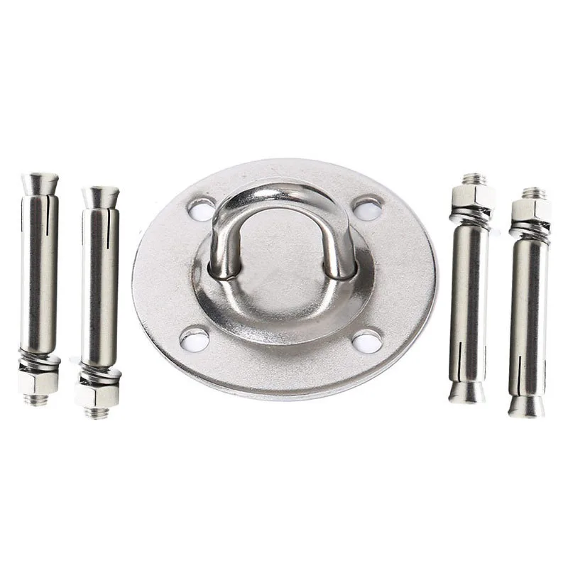 

Ceiling Mount Anchor Stainless Steel Fixed Buckle Hammock Hanging Plate for Swing Strength Training GQ999