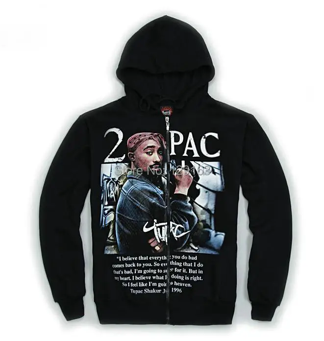 Весна Осень мужские рок 2PAC печатные толстовки с капюшоном модные мужские флисовые Большие размеры теплые толстовки кардиган хип-хоп пальто SSW104