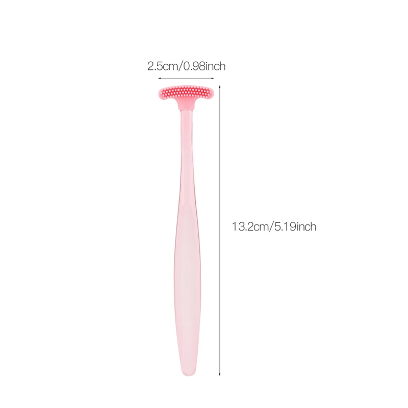1 шт., силиконовый скребок для языка, двухсторонний стоматологический очиститель, щетка для чистки полости рта, гигиена, свежее дыхание, инструмент для ухода за здоровьем, цвет в случайном порядке, 38
