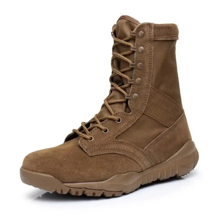 

2018 Men Army Tactical Boots Winter Leather Military Ankle Boots Summer Desert safety Shoes Men's Footwear Combat Boots