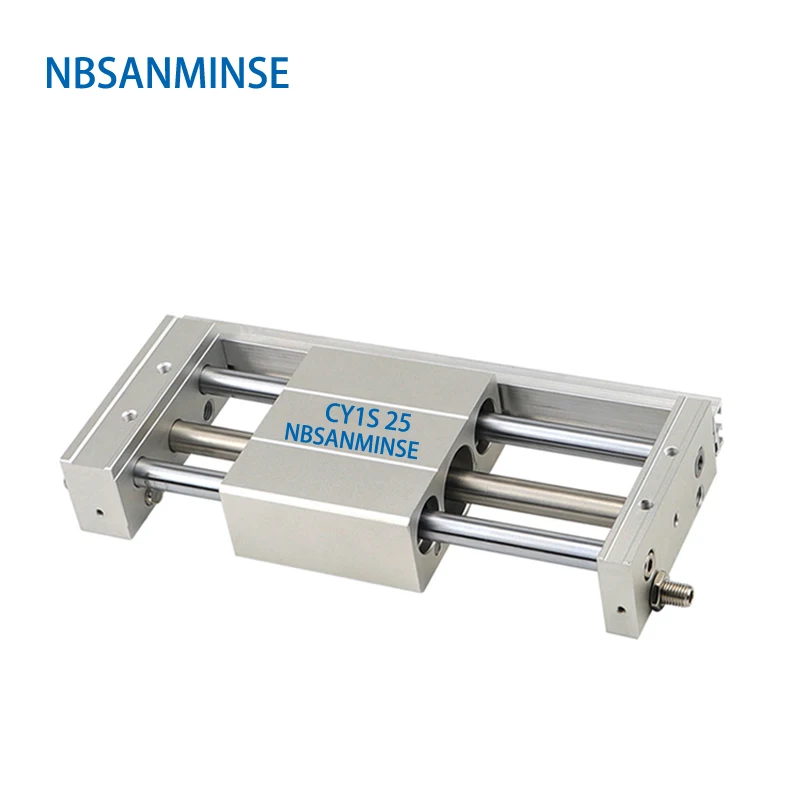 

CY1S 25mm Bore Coupled Rodless Cylinder Air Slide Type Pneumatic Magnetically SMC Type Automation Printing Textile Machine