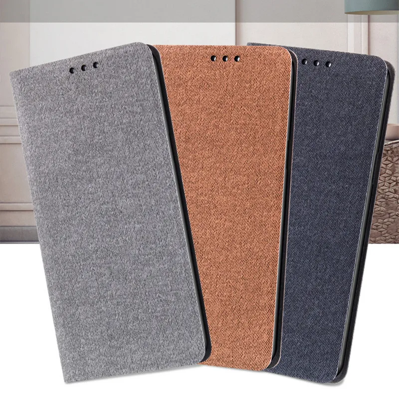 

Flip PU Leather Case For Vivo Z3 Case V1813DA Bracket Woven Design Case For Vivo Z3i Cover 6.3 inch With Card Slot