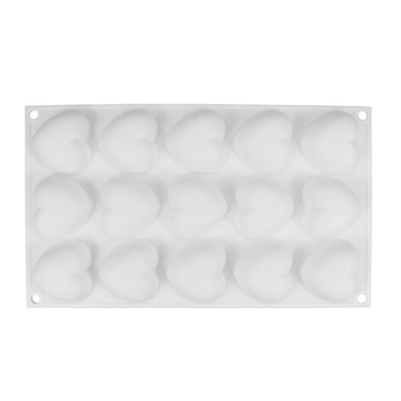 

White silicone love heart mousse mold DIY baking mold decoration mold