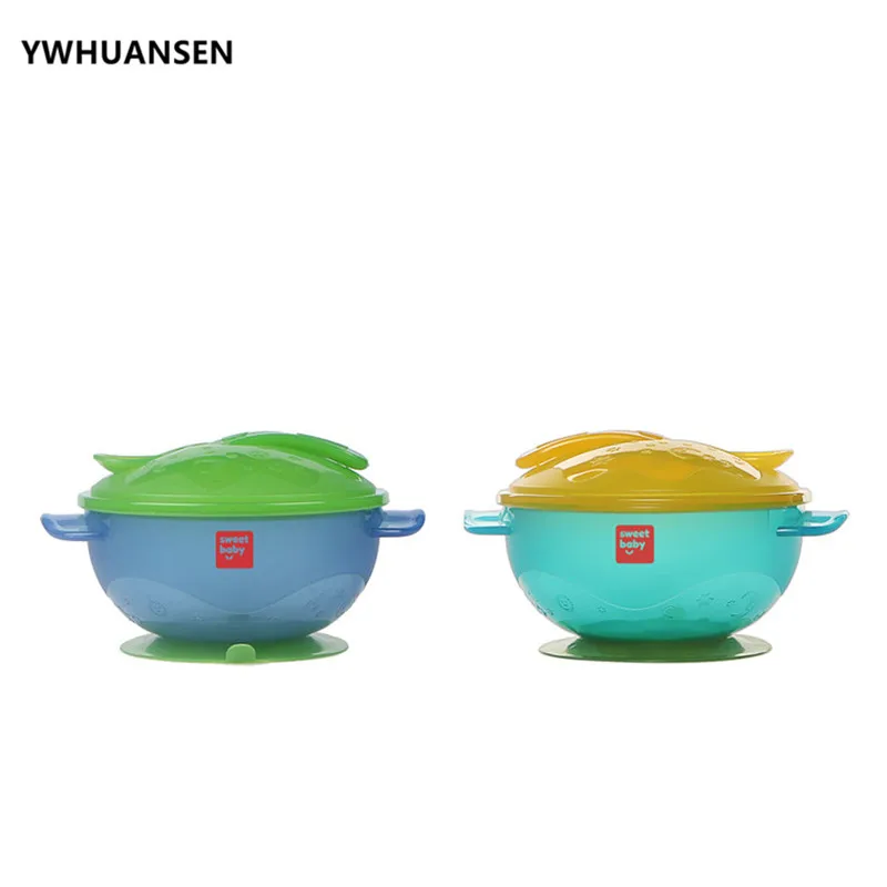 YWHUANSEN Stay Put Suction Bowl &Spoon Set Baby Food Children's Tableware Feeding Utensils Baby Dish For Kid BPA Free Dinnerware YWHUANSEN Stay Put Suction Bowl &Spoon Set Baby Food Children's Tableware Feeding Utensils Baby Dish For Kid BPA Free Dinnerware