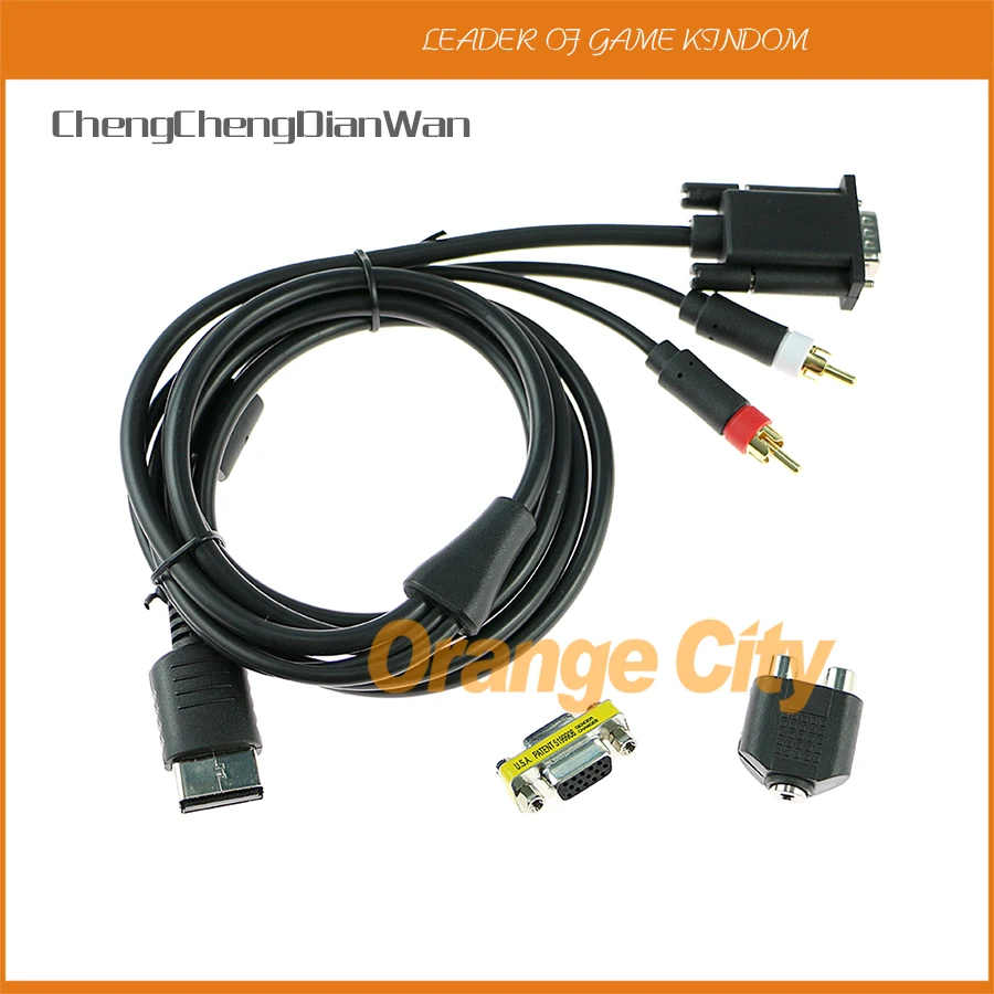 

ChengChengDianWan For SEGA Dreamcast VGA High Definition Cable RCA Sound Adapter HD box PAL NTSC