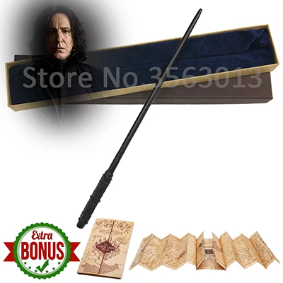 Severus Snape Оригинальная версия качество металлический сердечник Делюкс COS Дамблдор Волшебная палочка волшебная палочка с подарочной коробкой пакет Hp - Цвет: Severus Snape