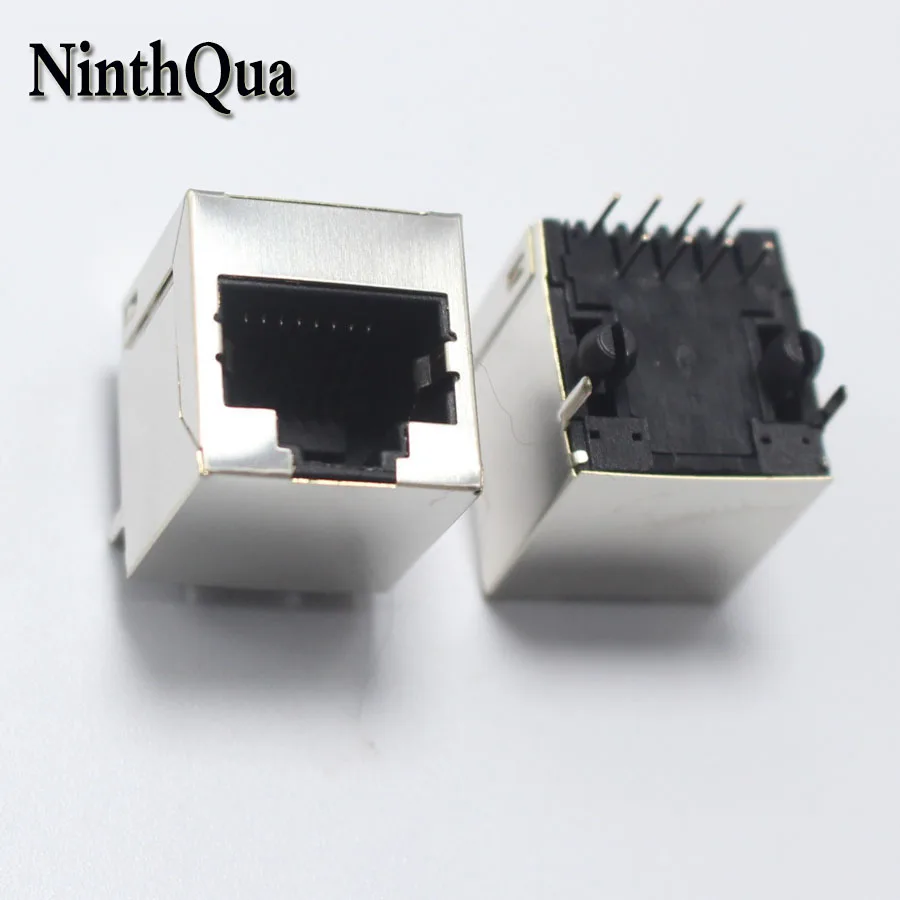 

2pcs RJ45 5524 Network jack 8P8C Modular Network PCB Jack 8P Vertical LAN Adapter 5224-8p8c DIP Connector