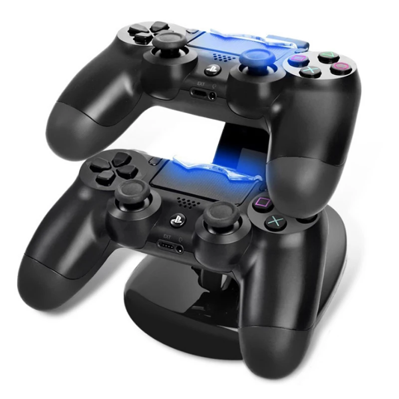 Зарядная станция для контроллера PS4 двойной разъем USB светодиодный сигнал