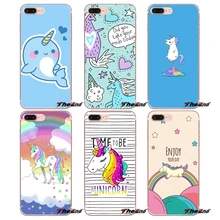 Для sony Xperia Z Z1 Z2 Z3 Z5 compact M2 M4 M5 E3 T3 XA Aqua LG G4 G5 G3 G2 Mini Capa сотовый Чехол для телефона Единорог на радужной раме
