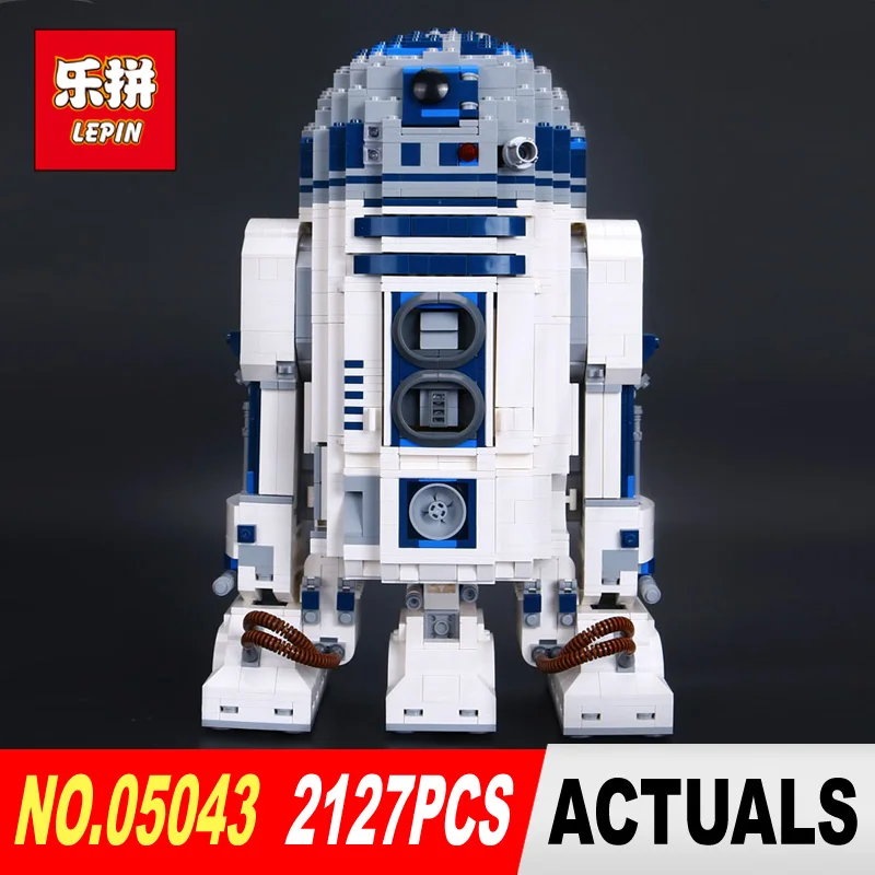 

2127Pcs Lepin 05043 Star Genuine Blocks Wars Series The R2 Robot Set Out of print D2 Building Blocks Bricks Toys Model 10225