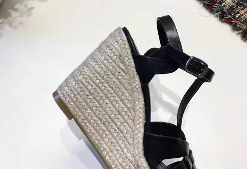 Newest-Style-Women-Brown-White-T-strap-Peep-Toe-Wedge-Sandals-Summer-Hollow-Out-Ankle-Buckle (5)